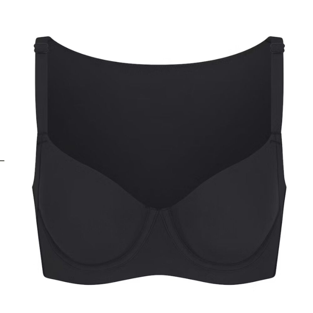 NEW SKIMS Fits Everybody Full Coverage Back Smoother Bra Onyx Black 32DDD 32F 3D - Picture 4 of 4